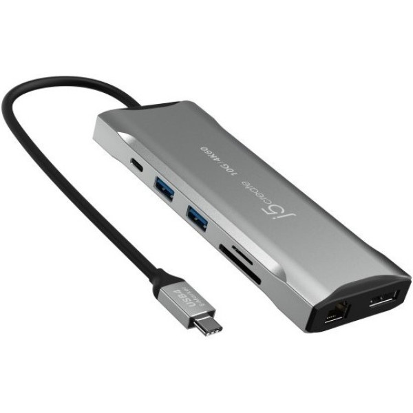 Фото - Хаб USB J5create USB-C 9-в-1 Silver (JCD397-N)