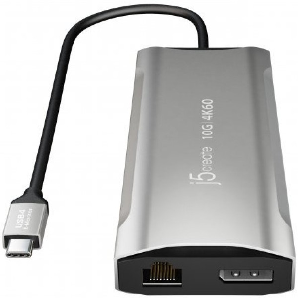 Фото - Хаб USB J5create USB-C 9-в-1 Silver (JCD397-N)