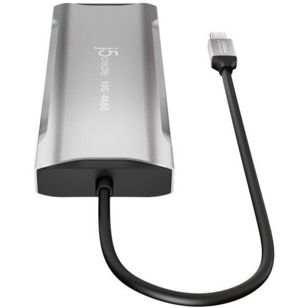 Фото - Хаб USB J5create USB-C 9-в-1 Silver (JCD397-N)