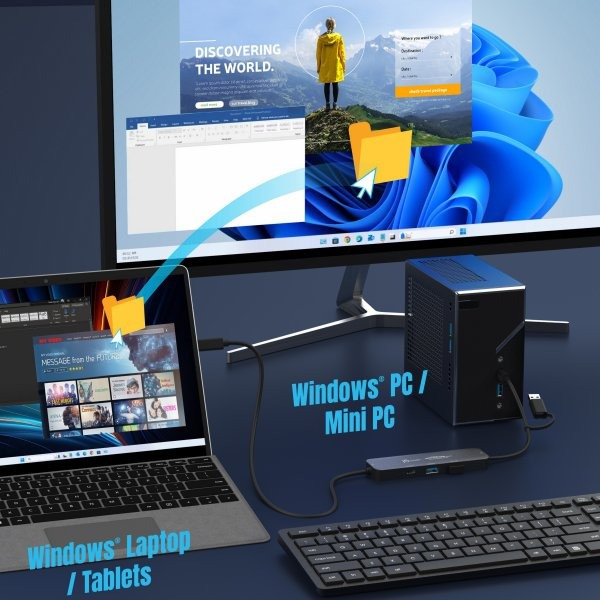 Фото - Хаб USB J5create 2-USB-A/1 USB-C (JCH462-N)