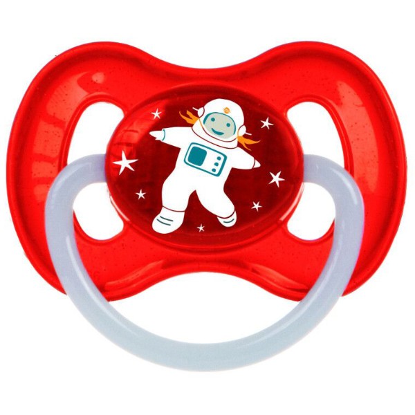 Фото - Кругла пустушка Canpol babies 0-6 м-ців SPACE червона (23/221_red_new)