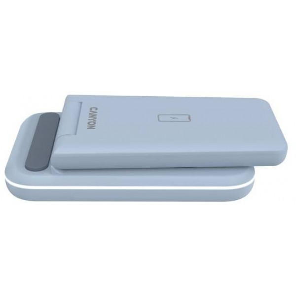 Фото - Беспроводное зарядное устройство Canyon WS-304 3 в 1 QI Blue (CNS-WCS304BL)
