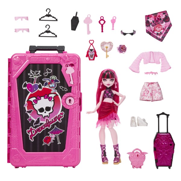 Фото - Кукольный набор Monster High Ужас-секреты Дракулауры серии Кошмарные каникулы (JDR50)