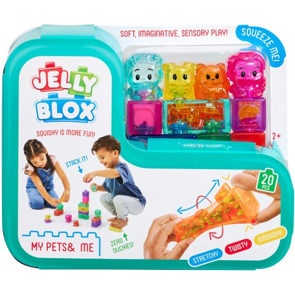 Фото - М'який конструктор для малюків Jelly Blox сенсорний ДРУЗІ ТА УЛЮБЛЕНЦІ (934289) Фото - М'який конструктор для малюків Jelly Blox сенсорний ДРУЗІ ТА УЛЮБЛЕНЦІ (934289)
