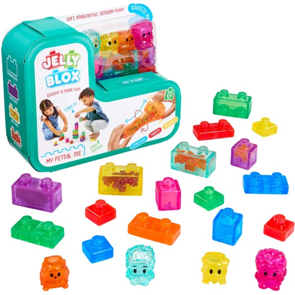 Фото - М'який конструктор для малюків Jelly Blox сенсорний ДРУЗІ ТА УЛЮБЛЕНЦІ (934289)