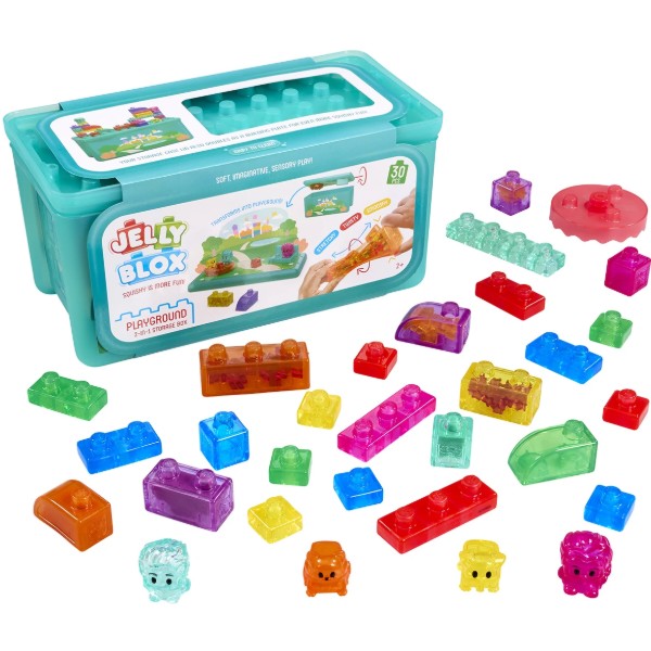Фото - М'який конструктор для малюків Jelly Blox сенсорний У КЕЙСІ 2 В 1: ІГРОВИЙ МАЙДАНЧИК (934959)