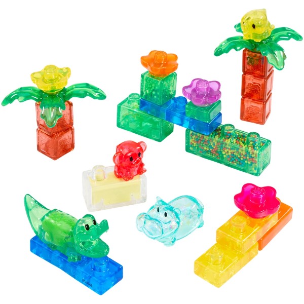 Фото - М'який конструктор для малюків Jelly Blox сенсорний ДЖУНГЛІ (937532)