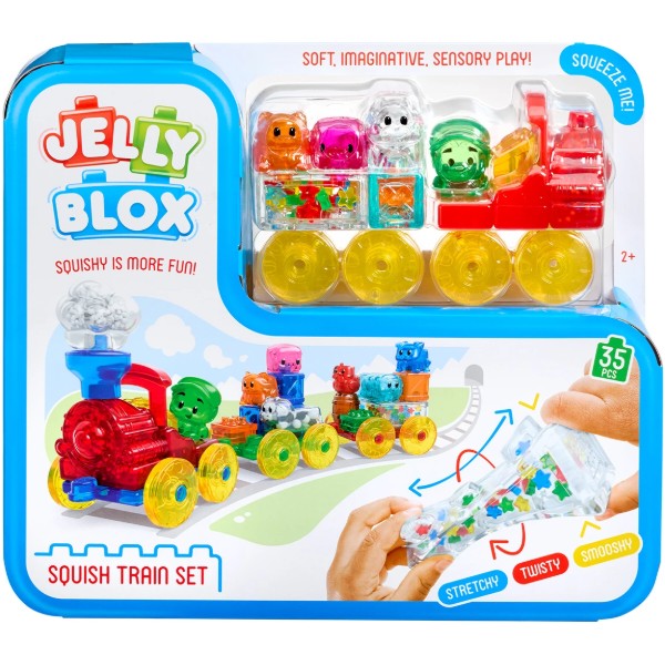 Фото - М'який конструктор для малюків Jelly Blox сенсорний ПОЇЗД (937685) Фото - М'який конструктор для малюків Jelly Blox сенсорний ПОЇЗД (937685)
