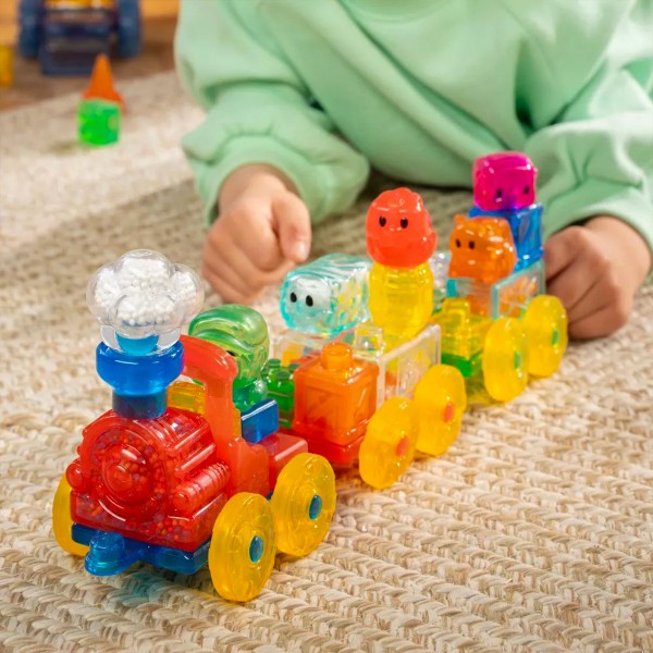 Фото - М'який конструктор для малюків Jelly Blox сенсорний ПОЇЗД (937685)