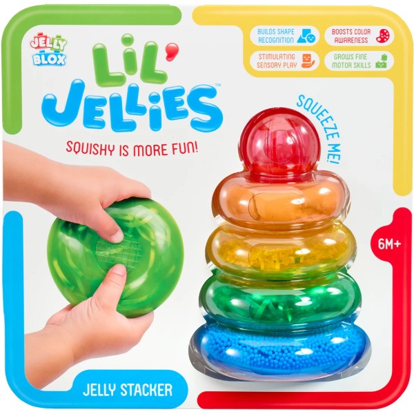 Фото - М'який конструктор для малюків Jelly Blox сенсорний серії Lil' Jellies - ПІРАМІДКА-КВІТНЯШКА (937837) Фото - М'який конструктор для малюків Jelly Blox сенсорний серії Lil' Jellies - ПІРАМІДКА-КВІТНЯШКА (937837)