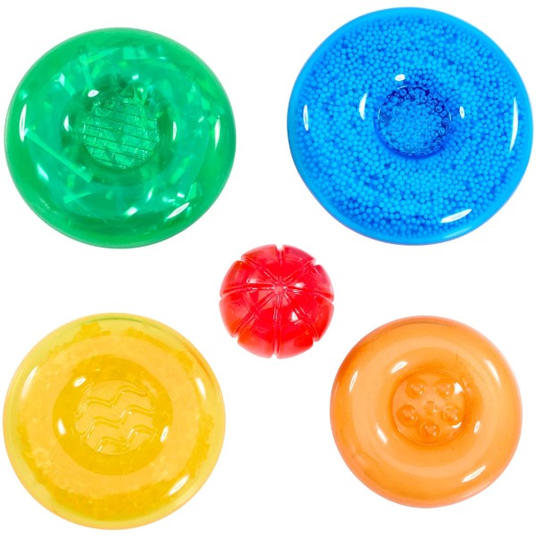 Фото - М'який конструктор для малюків Jelly Blox сенсорний серії Lil' Jellies - ПІРАМІДКА-КВІТНЯШКА (937837)