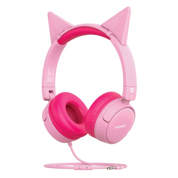 Фото - Наушники полноразмерные проводные Promate Jewel.Bubblegum