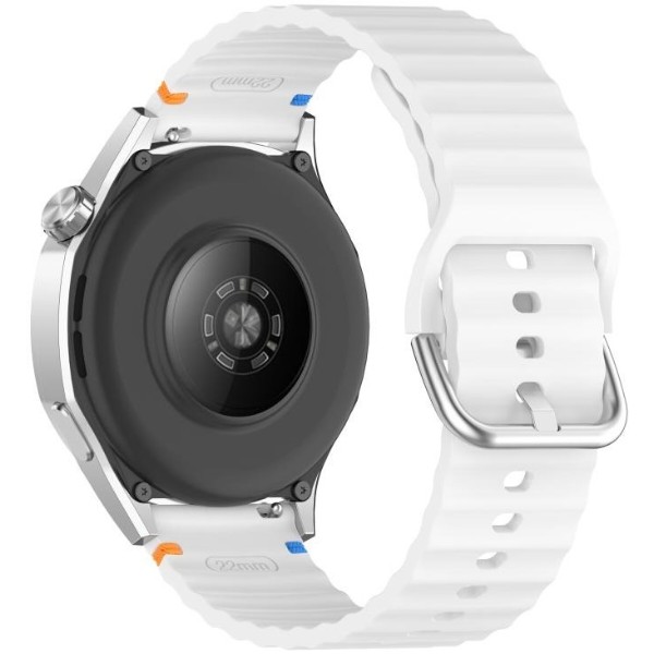 Фото - Ремінець для смарт-годинника BeCover Ribbed Tape (22mm) for Huawei Watch GT 5 / GT 4 (46mm) / GT 3 (46mm) / GT 2 (46mm) / GT 2 Pro / Watch GS Pro White (714291)