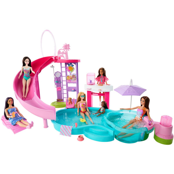 Фото - Одежда и аксессуары для куклы Barbie Бассейн мечты (JFP01)