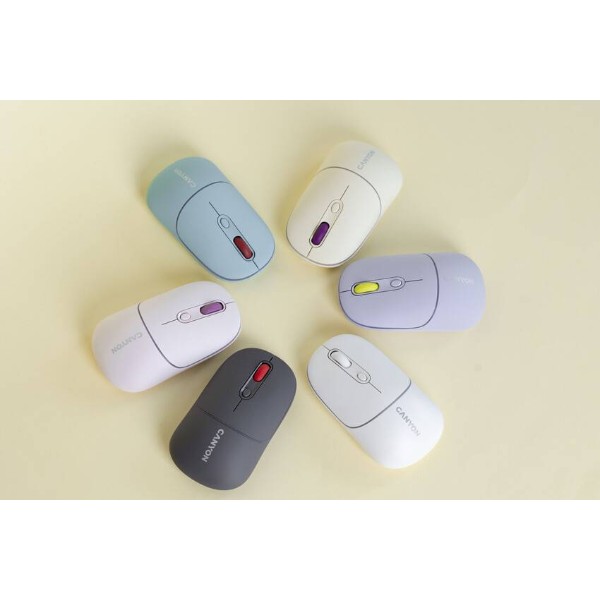 Фото - Миша бездротова Canyon MW-22 Dual Band RGB Wireless Snow White (CNS-CMSW22SW)