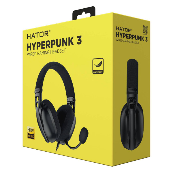 Фото - Гарнитура проводная игровая Hator Hyperpunk 3 Black (ESH01)