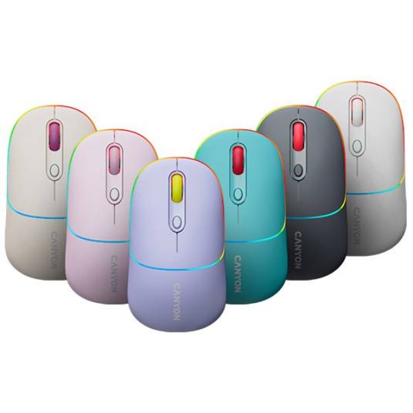 Фото - Миша бездротова Canyon MW-22 Dual Band RGB Wireless Rice (CNS-CMSW22RC)