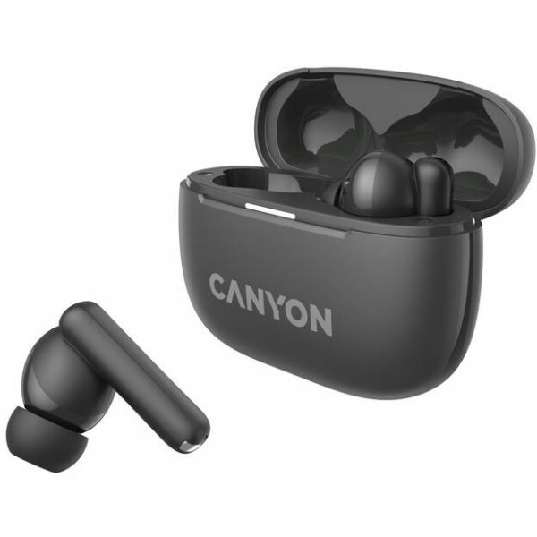 Фото - Навушники вкладиші бездротові TWS Canyon OnGo TWS-10 ANC ENC Black (CNS-TWS10BK)