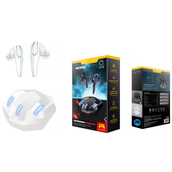 Фото - Наушники вкладыши беспроводные TWS Ovleng W70 White (OVLTWSGEW70W)
