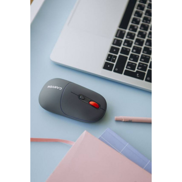 Фото - Мышь беспроводная Canyon MW-22 Dual Band RGB Wireless Dark Grey (CNS-CMSW22DG)