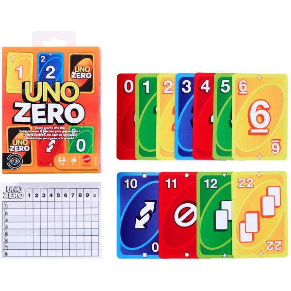 Фото - Настільна гра карткова (8+) UNO UNO "Zero" (JHH48)