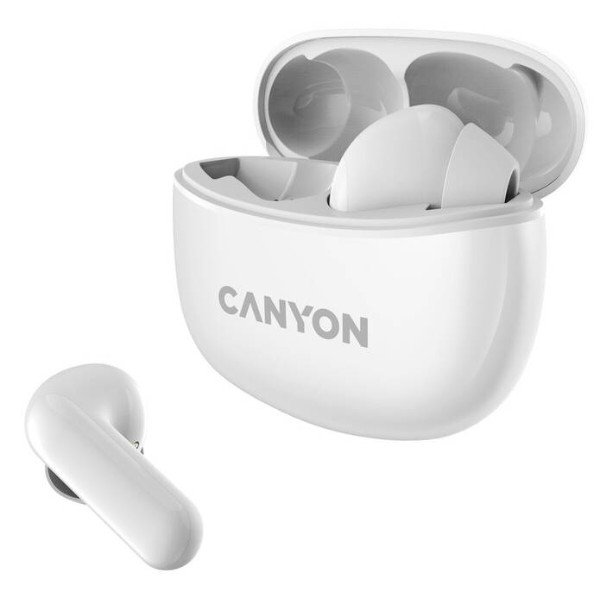 Фото - Навушники вкладиші бездротові TWS Canyon TWS-5 (CNS-TWS5W) White