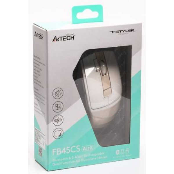 Фото - Миша бездротова A4tech FB45CS Air2 (Cream Beige)