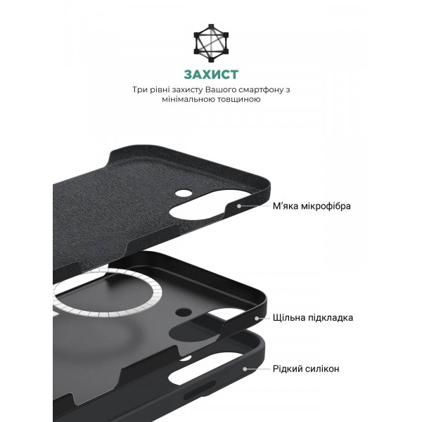Фото - Чохол для смартфону Armorstandart ICON2 MagSafe for Apple iPhone 16 Plus Black (ARM78667)