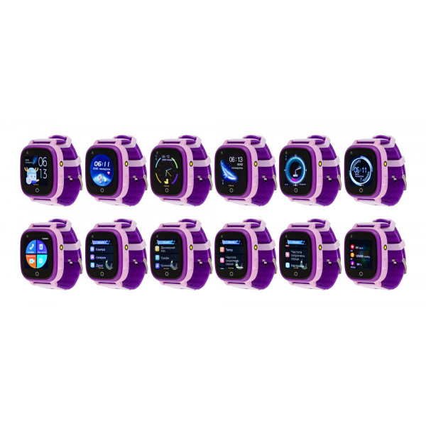 Фото - Дитячий годинник AmiGo GO005 4G WIFI Thermometer Purple