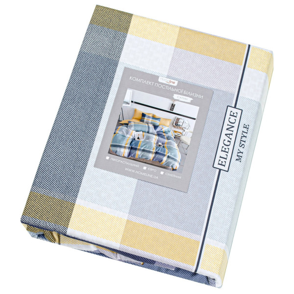 Фото - Комплект постільної білизни Home Line ЕЛЕГАНТНІСТЬ 200х220 см сатин (182992)