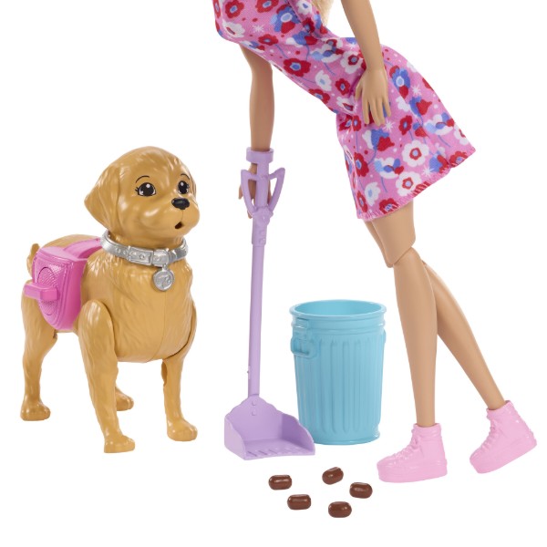 Фото - Игровой набор Barbie Прогулка с собачкой (JJB46)