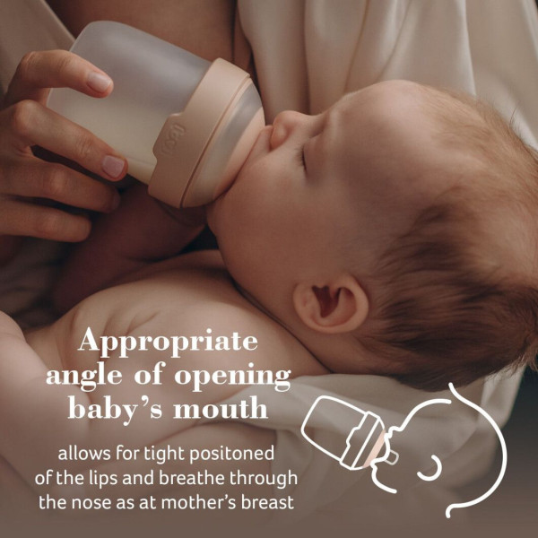 Фото - Середній потік соска дитяча силіконова Lovi динамічна Mammafeel 6+ каша 1 шт. (18/735)