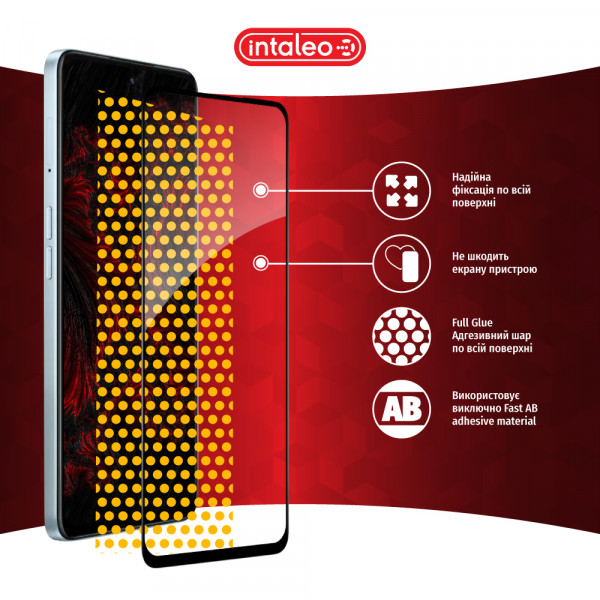 Фото - Захисне скло для смартфону Intaleo Full Glue for Oppo A98 Black (1283126583551)