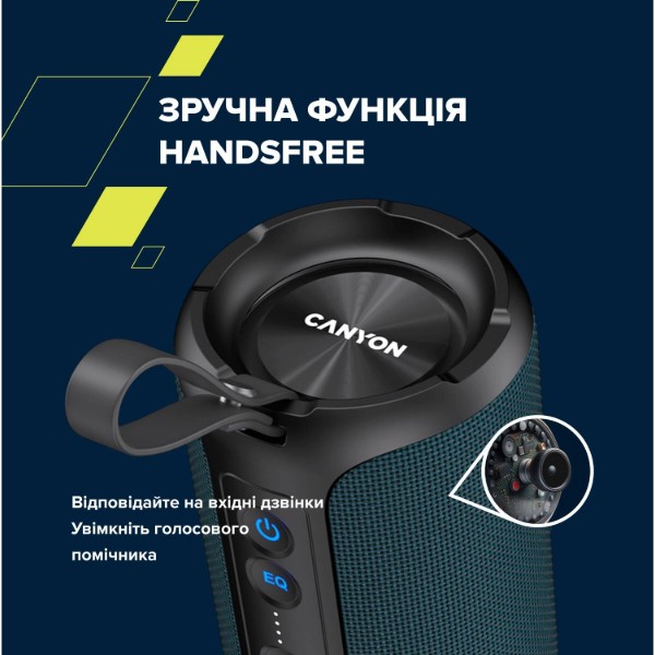 Фото - Портативная акустика Canyon OnMove 15 Dark Blue (CNE-CBTSP15BK)