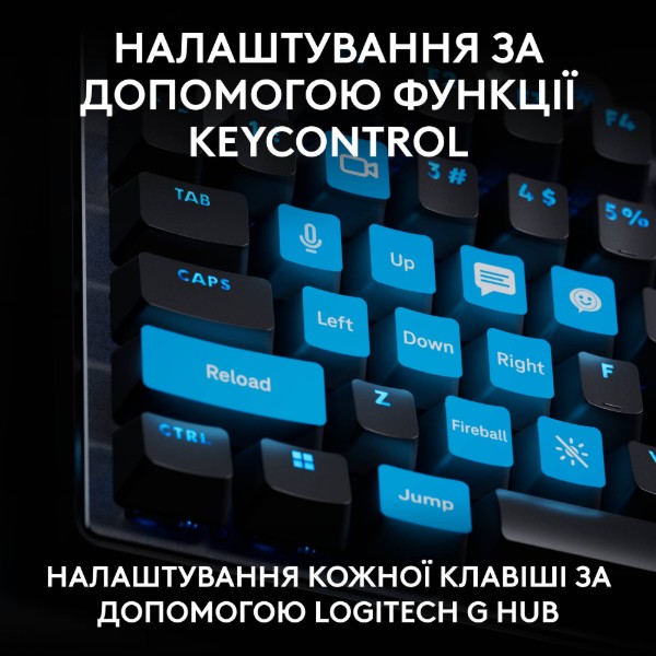 Фото - Клавиатура проводная игровая Logitech G PRO X TKL RAPID Black LINEAR (920-013233)
