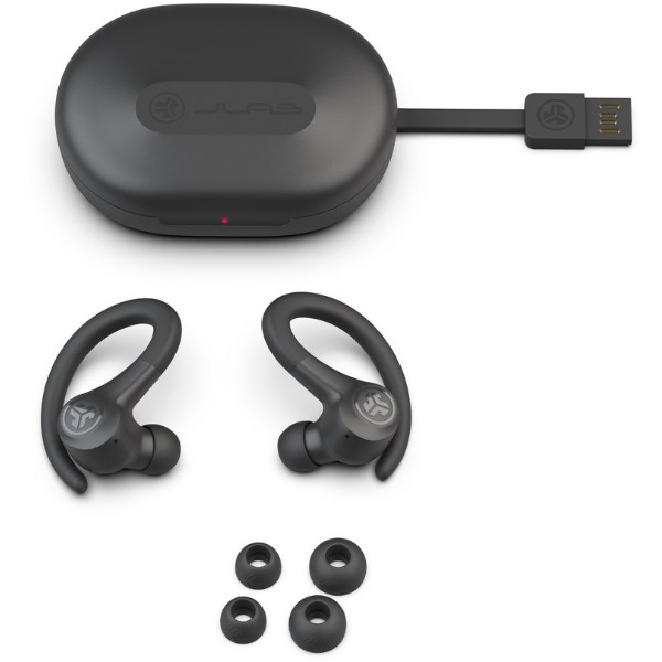 Фото - Наушники вкладыши беспроводные TWS JLab Go Air Sport True Wireless Earbuds Graphite (IEUEBGAIRSPRTRBLK124)