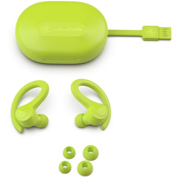 Фото - Наушники вкладыши беспроводные TWS JLab Go Air Sport True Wireless Earbuds Neon Yellow (IEUEBGAIRSPRTRYEL124)