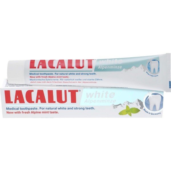 Фото - Зубная паста Lacalut white Альпийская мята 75 мл (4016369699249)