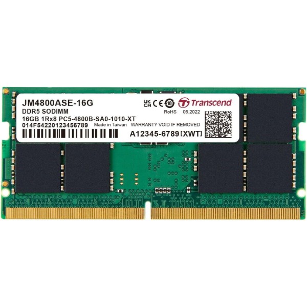 Фото - Память DDR Transcend DDR5 16GB 4800 (JM4800ASE-16G)