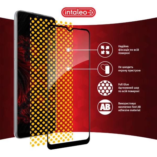 Фото - Защитное стекло для смартфона Intaleo Full Glue for Oppo A16 Black (1283126522055)