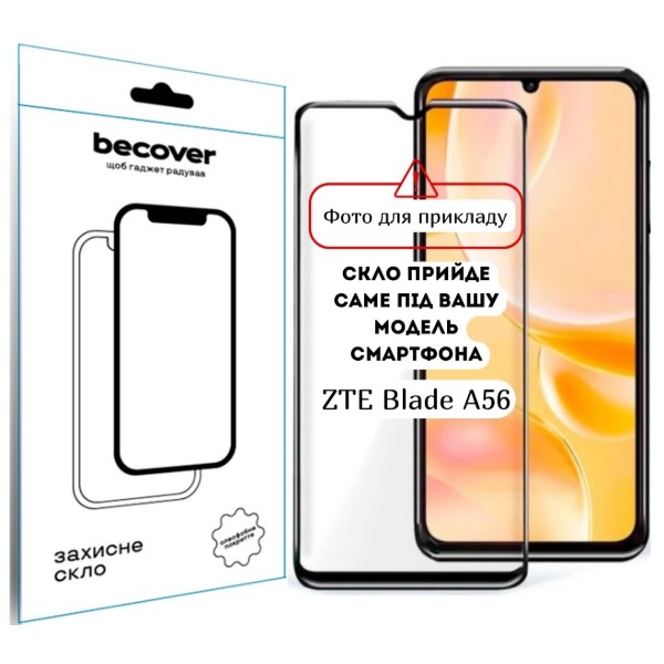 Фото - Защитное стекло для смартфона BeCover for ZTE Blade A56 10D Black (714376)