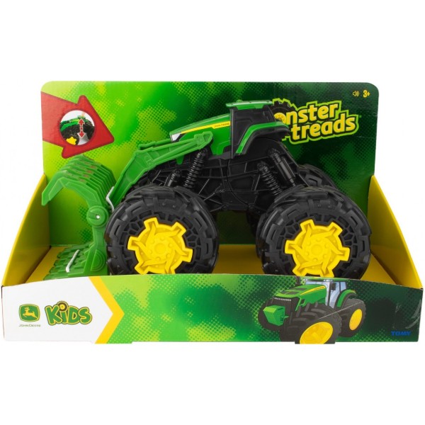 Фото - Автотранспорт John Deere Kids Трактор Monster Treads з ковшем і великими колесами (47327)