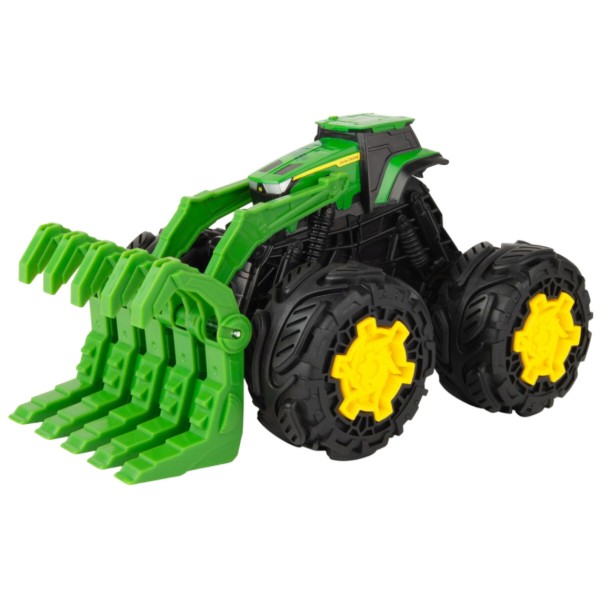 Фото - Автотранспорт John Deere Kids Трактор Monster Treads з ковшем і великими колесами (47327)