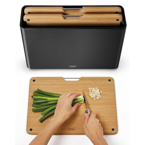 Фото - Набор разделочных досок Joseph Joseph 3 шт + футляр (1000077)