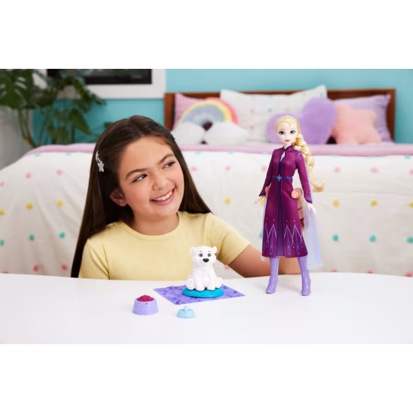 Фото - Лялька Disney Frozen Ельза з маленьким ведмежам Крижане серце (JFG16)