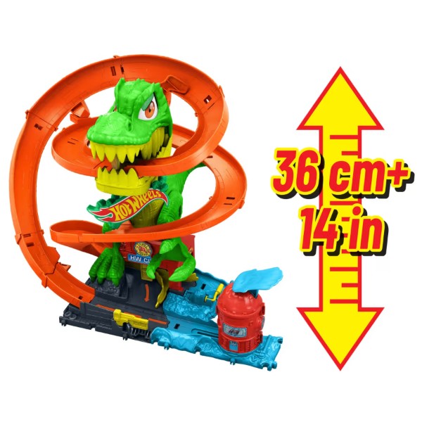 Фото - Игровой набор Hot Wheels Атака огненного Ти-Рекса (JBM73)