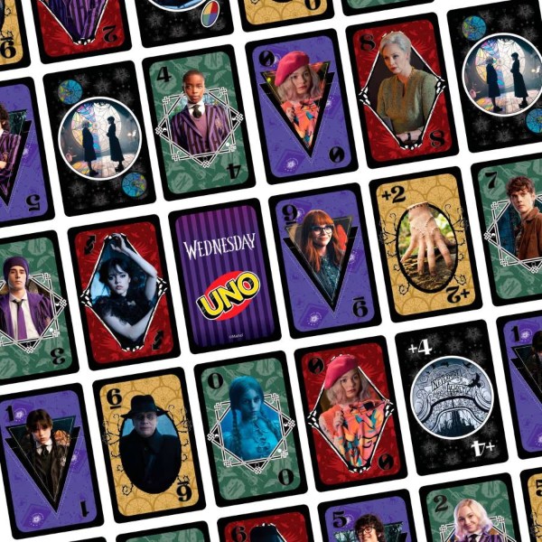 Фото - Настольная игра карточная (8+) UNO UNO «Wednesday» (JHB18)