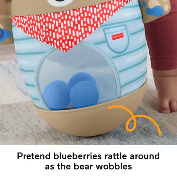 Фото - М'яка іграшка Fisher-Price Ведмедик-неваляйко (JLB83)