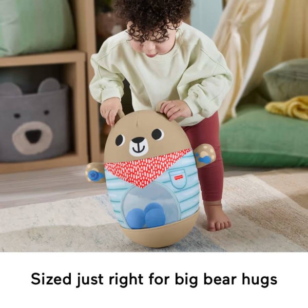 Фото - М'яка іграшка Fisher-Price Ведмедик-неваляйко (JLB83)
