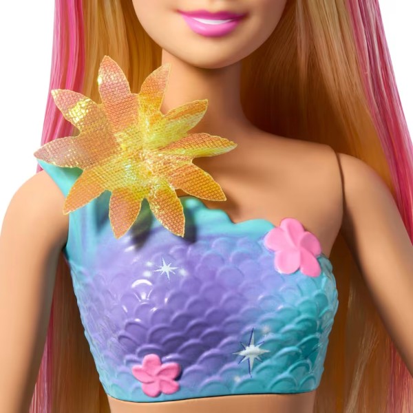 Фото - Лялька Barbie русалонька Квіткова магія Фантастичний світ блондинка (JDM72)